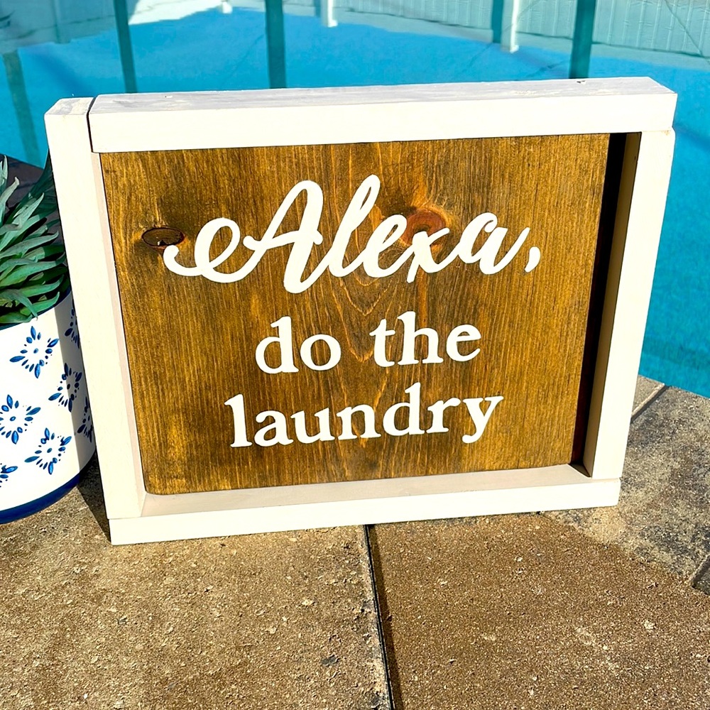 Alexa Laundry Sign